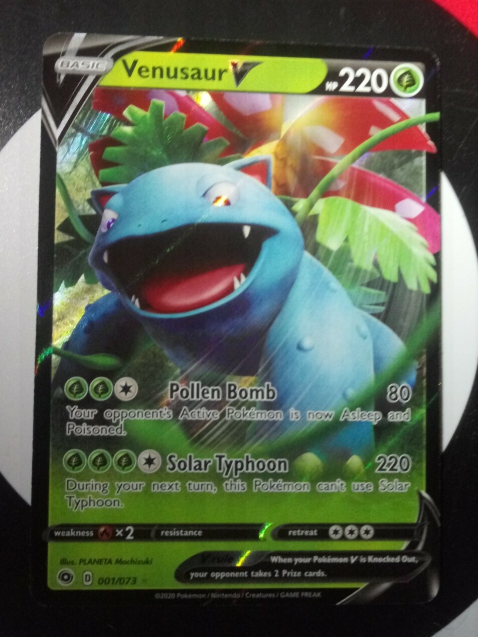 Pokemon TCG Champion's Path Venusaur V 001/073 Ultra Rare, Near Mint