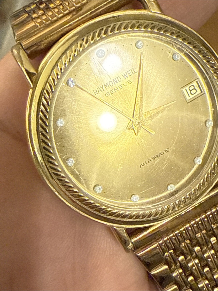 Vintage Raymond Weil Geneve 2910 Gold Plated Automatic