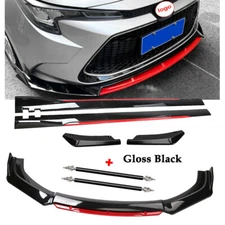 For Toyota Corolla 2001-2021 Front Bumper Lip Spoiler Splitter Side Skirt Body K