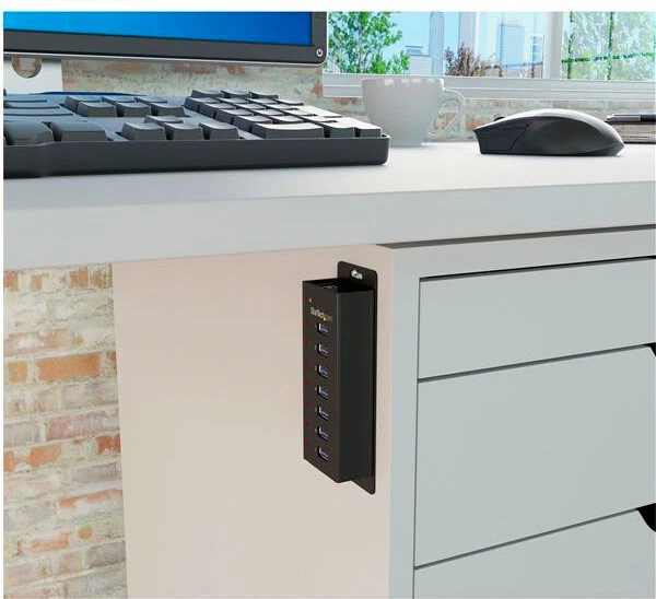 StarTech Hub USB 3.0 7 Porte Hot-swap Velocità 5000 Mbit/s Nero ST7300U3M - Immagine 4 di 4