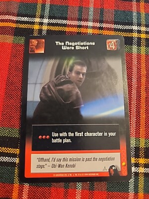 The Negotiations Were Short 1999 Decipher Inc #61 Young Jedi
