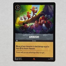 Ambush 198/204 Disney Lorcana Azurite Sea Regular Rare Card NM