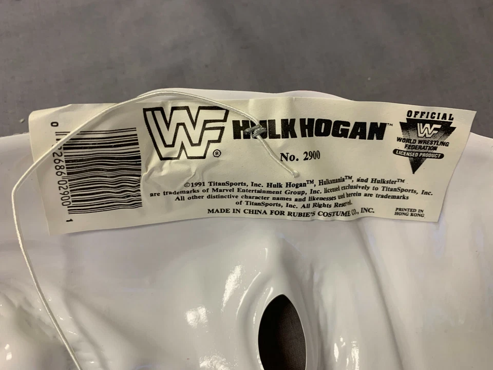 HULK HOGAN WCW WWE WF WRESTLER PVC MASK - Image 2 of 2