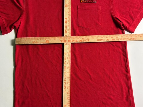 Onestop AutoZone Work Polo Shirt Unisex XL Red Logo Short Sleeve Tipped Collared - Picture 6 of 8