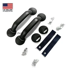 New Black Interior Door Pull Handle Kit for Porsche 911 930 964 965 74-94 RS USA