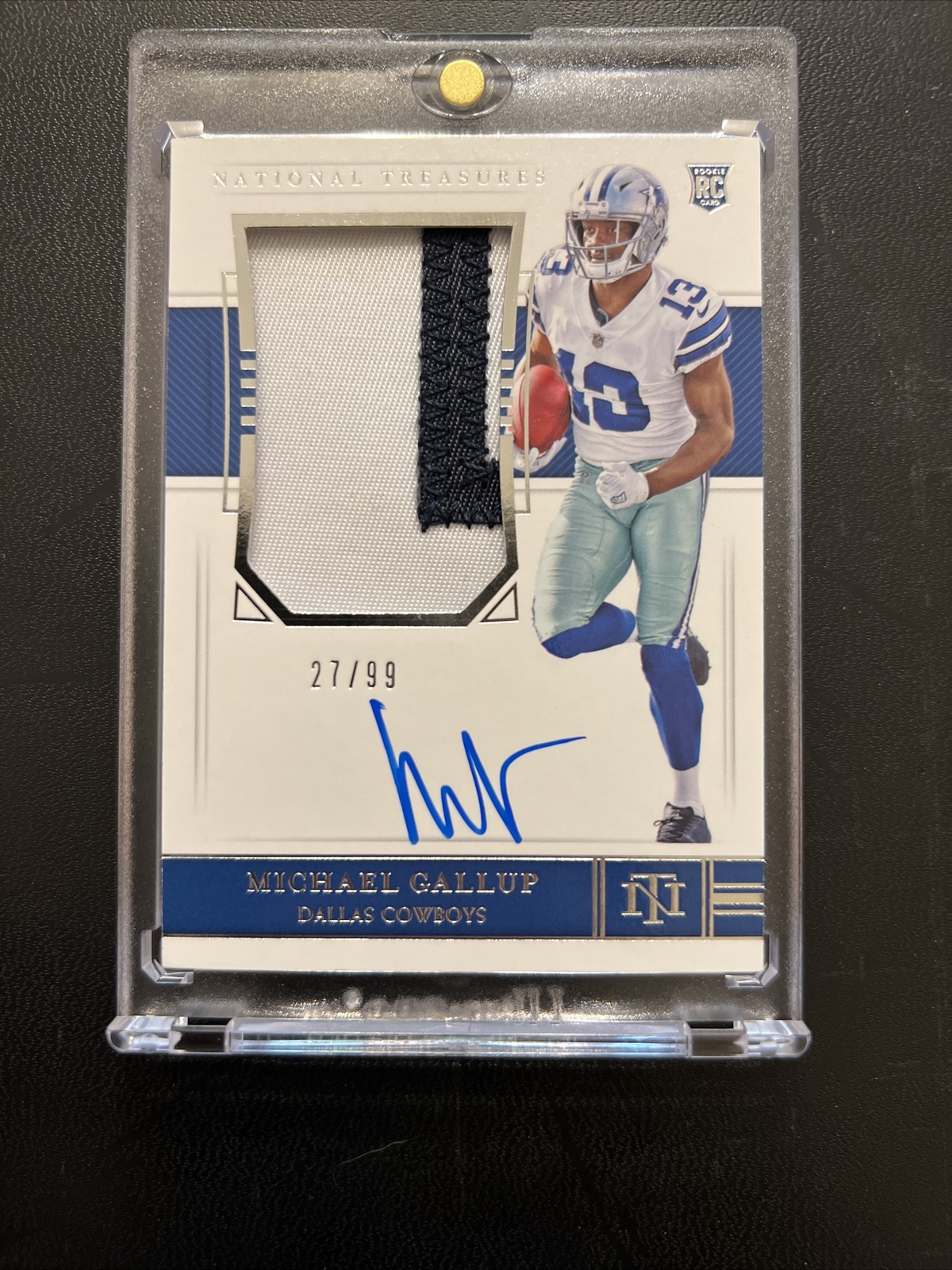 2018 National Treasures Michael Gallup #192 /99 True RPA Rookie Patch Auto RC!