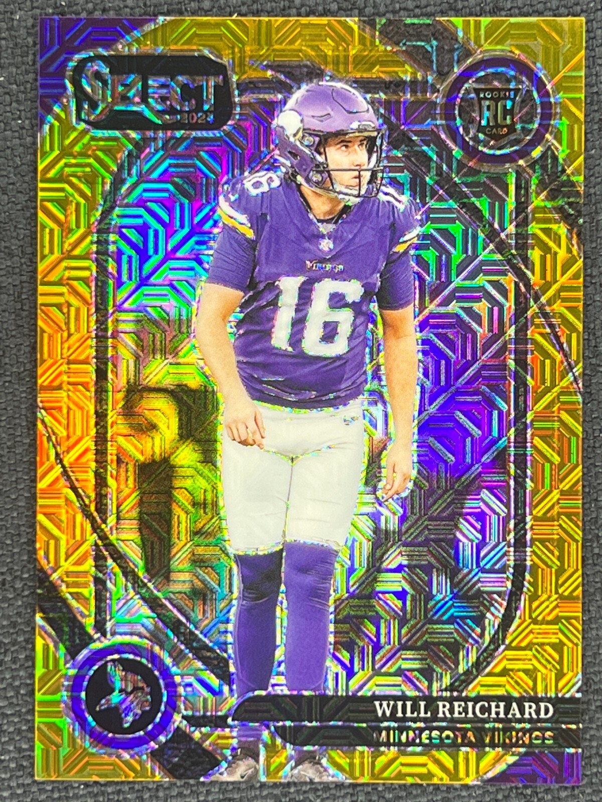 2024 Select Club Level Gold Mojo Prizm Will Reichard RC Rookie 3/10