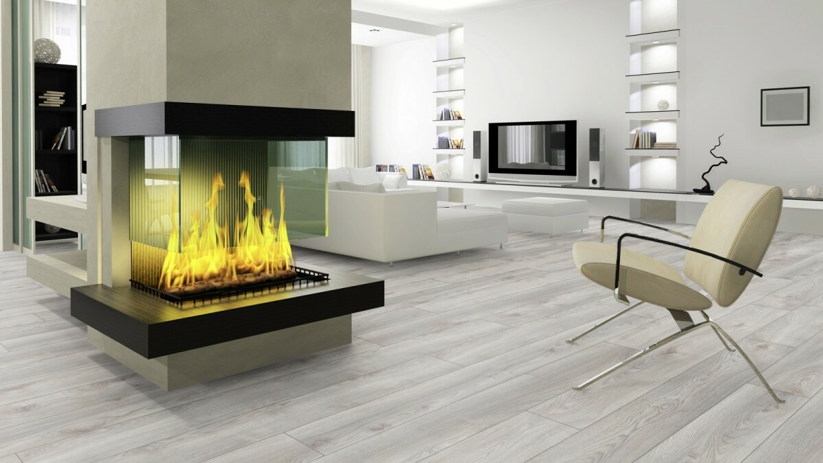 KRONOTEX Klick Laminat 21,90m² Mammut plus Makro Eiche Weiß D4793 LHD 4V-Fuge 