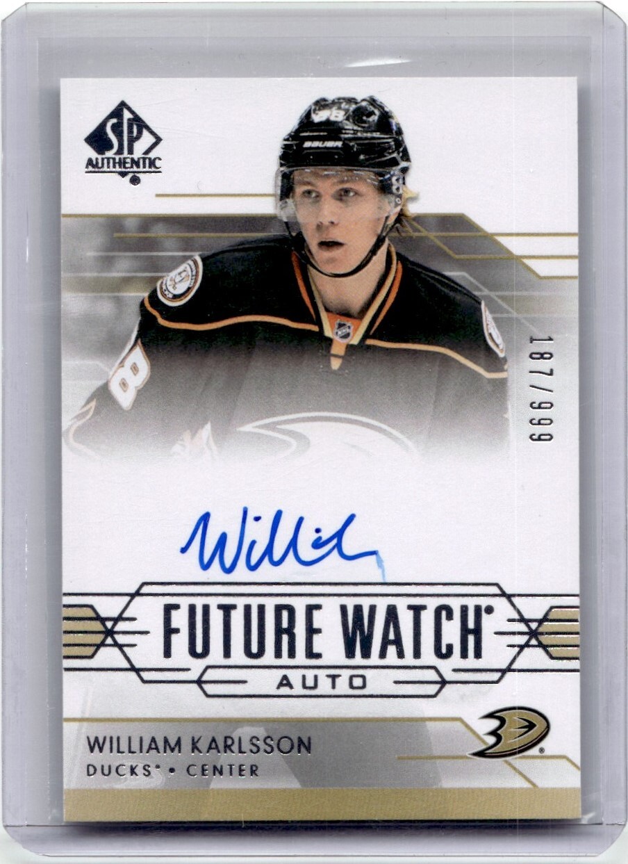 2014-15 SP Authentic Future Watch Autograph Rookie William Karlsson RC Auto /999