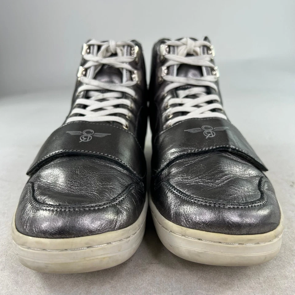 Creative Recreation Women's Silver Patent Hi-top Sneakers US 9.5 Lace-Up Shoes - Image 2 of 4
