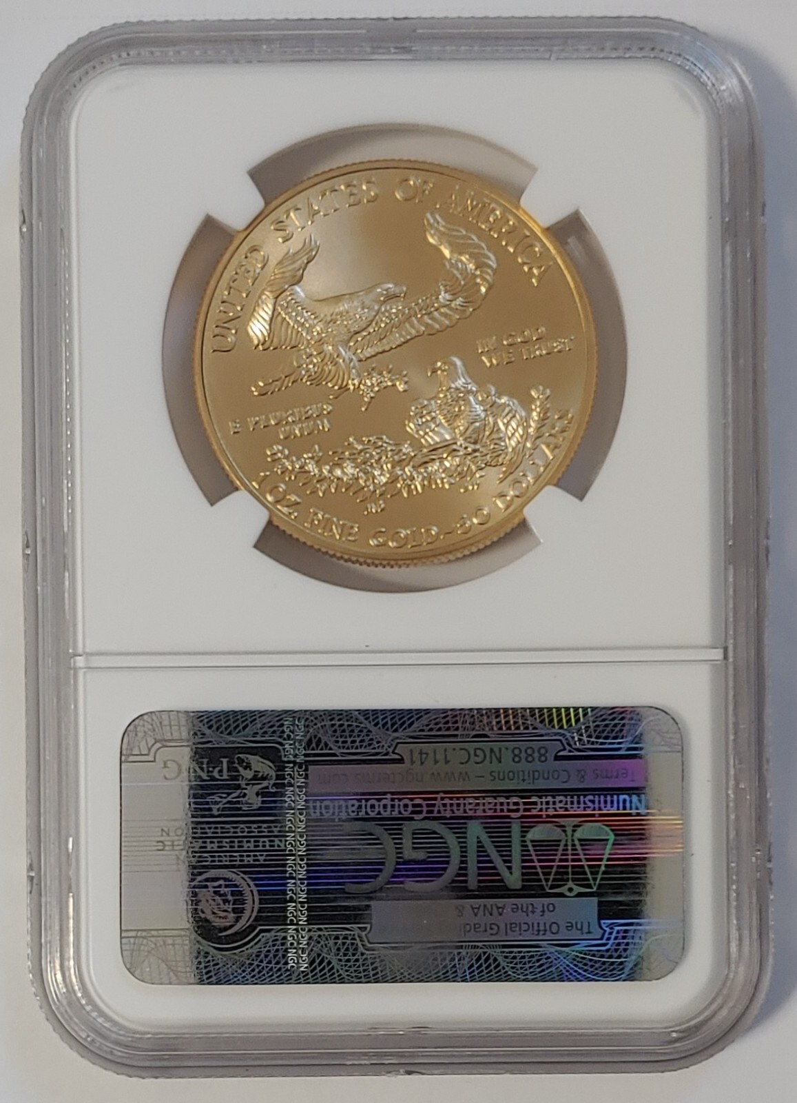 2013 American Gold Eagle 50 NGC Early Release MS70 1 Oz. USA Gold