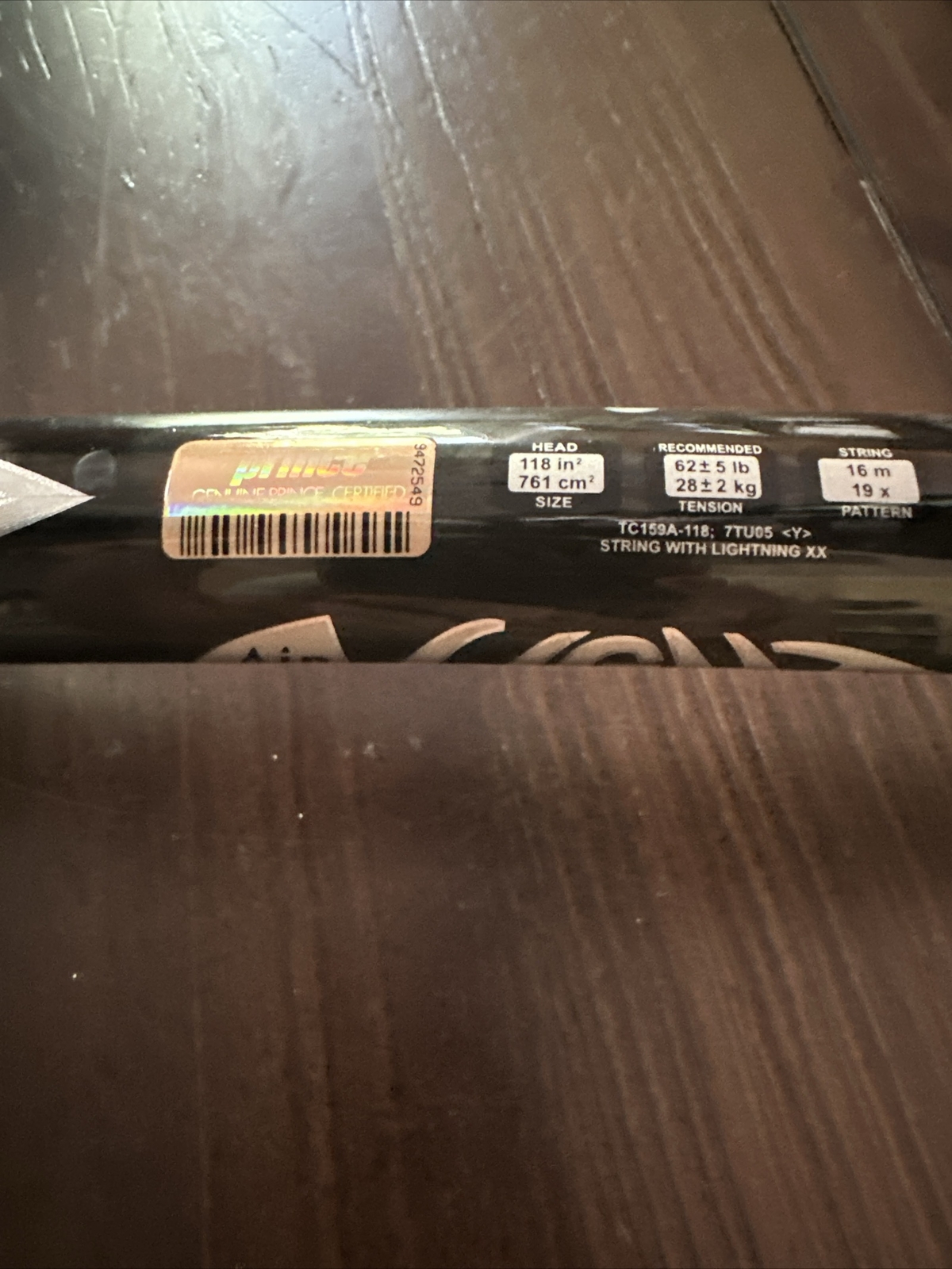 Prince Air Light Sweet Spot 118 Sq In Oversized Tennis Racquet, Used 3 Times