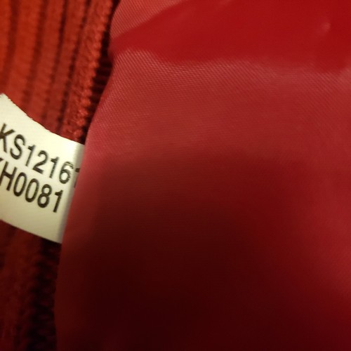 Size XL Kikit Maurice Sasson Faux Fur Full Zip Cranberry Black Cream Vest - Picture 7 of 10