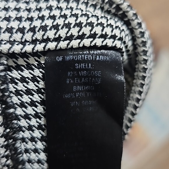 Theory Houndstooth Patterned Crop Pants Size 6 - image 5