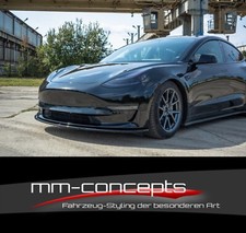 CUP Spoilerlippe SCHWARZ für Tesla Model 3 Frontspoiler Spoilerschwert Lippe V1