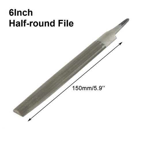 Tools & Workshop Equipment 6 Inch Files Files Round Steel Without Handle - Picture 10 of 36