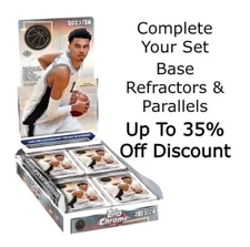 2023-24 Topps Chrome Basketball Base Cards Parallels Refractors PYC Singles