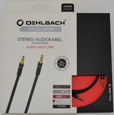 Oehlbach Excellence Stereo-Audiokabel 3,5 mm Klinke AUDIO JACK LINK 1 m 33182