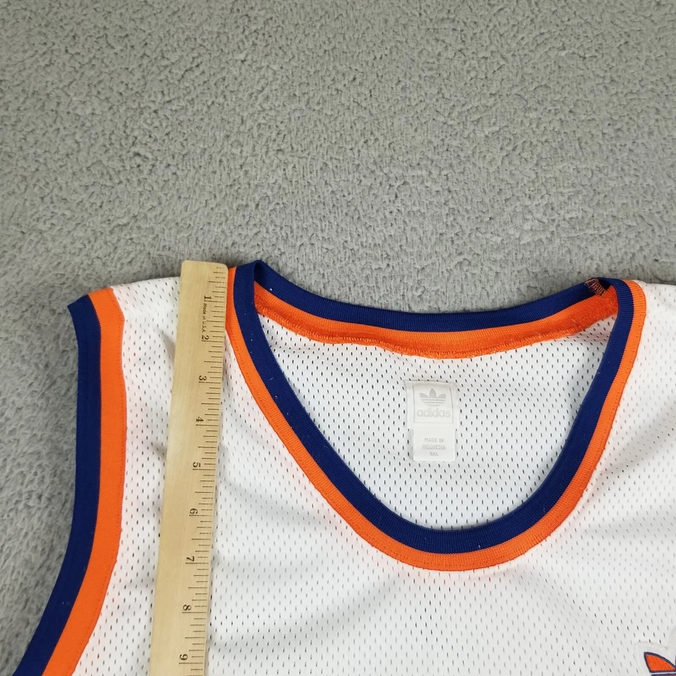 Vintage Adidas Patrick Ewing New York Knicks Jersey Men 3XL White Sewn Trefoil - Image 3 of 4