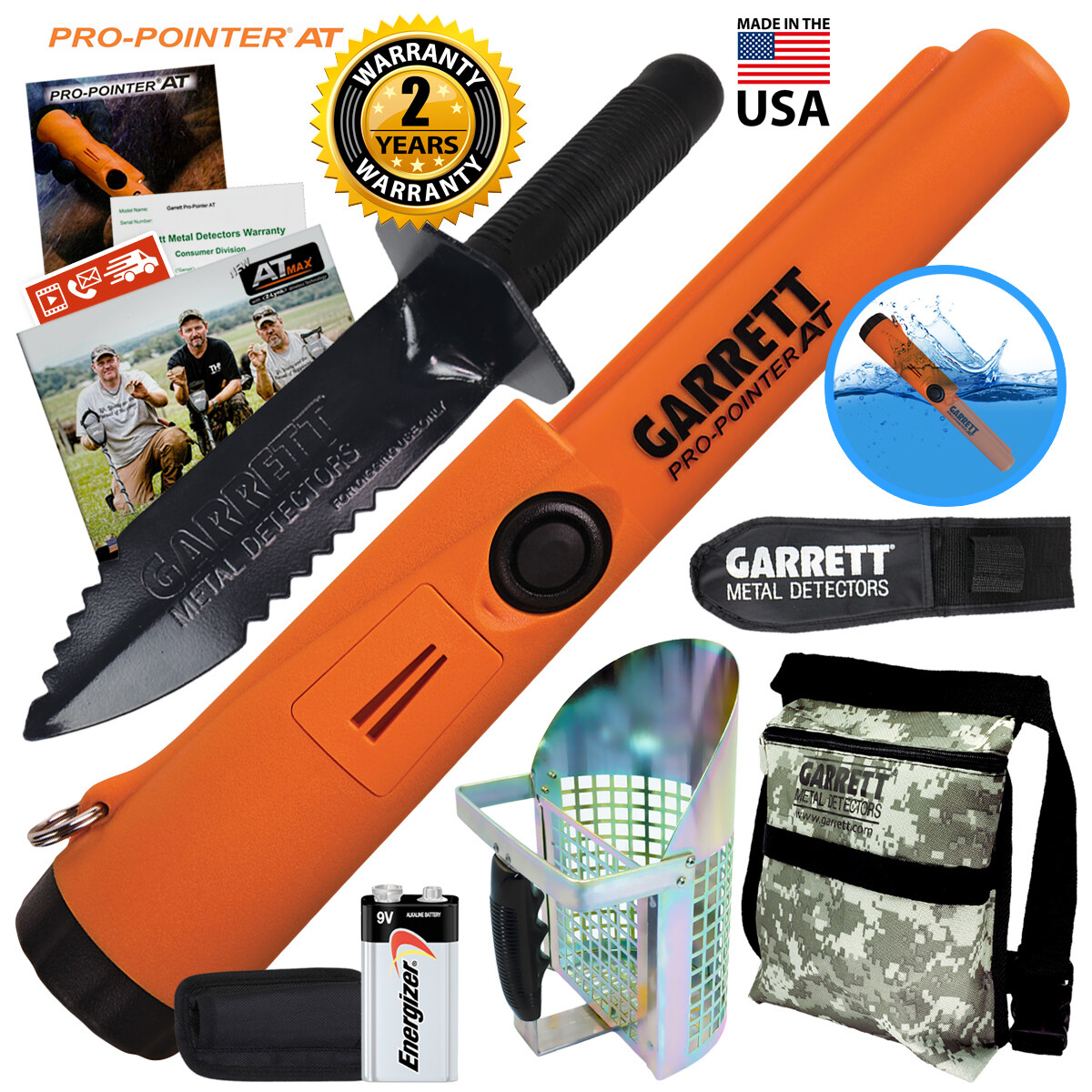 Garrett Pro Pointer AT&nbsp;Pinpointer Waterproof w/ Edge Digger
