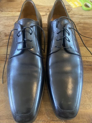 Santoni Pritchard Black Leather Oxford Men's Shoes Size 10 - 10.5 D.  NWB