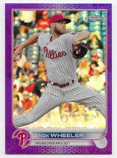 2022 Topps Chrome ZACK WHEELER Logofractor SP Refractor PURPLE #069/250