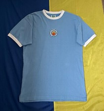MANCHESTER CITY 1972 HOME #8 VINTAGE SOCCER JERSEY SCORE DRAW Sz.M