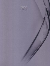 2008 LEXUS SC 430 sales brochure catalog 08 US SC430