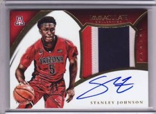 2015 Panini Immaculate Stanley Johnson Arizona RC RPA Patch Auto 75/99