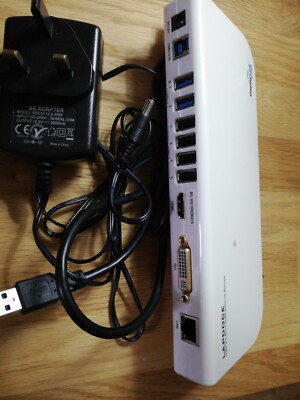 PC Laptop USB 3 2 Hub Multifunktion Dockingstation mit HDMI DVI LAN Anschlüssen
