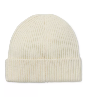 Karl Lagerfeld Paris Head Ribbed Beanie Hat Soft White | eBay