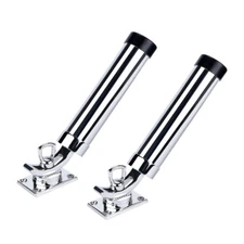 2X Boat Fishing Rod Holder 360 Degree Rotation Stainless Steel Outrigger Fishing
