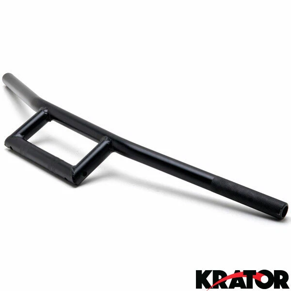 Manillar ancho de barras de ventana negras de 7/8" para Honda Suzuki Yamaha Ducati Foto 4 de 4