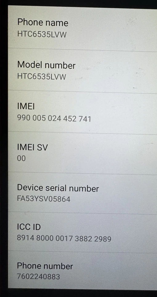 HTC One M9 6535LVW 32GB Silver (Verizon) Good Used Fast Ship - Image 2 of 3