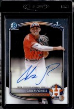 (7008) Caden Powell 2025 Bowman Chrome Prospect 1ST AUTO Autograph Astros