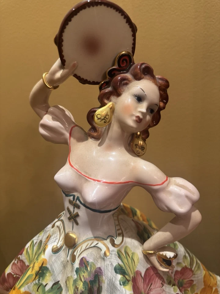 ITALIA GIOVANNI GIRARDI PORCELANA PINTADA A MANO 24KT GP 1/520 100% Original Foto 2 de 4