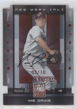 2008 Donruss Elite Extra Edition Status Red Die-Cut 2/10 Ike Davis #125 Auto 0q0