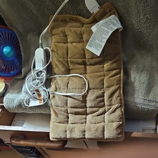 Elektryczna podkładka grzewcza 12 x 24 brązowa z ustawieniami temperatury poliester używana