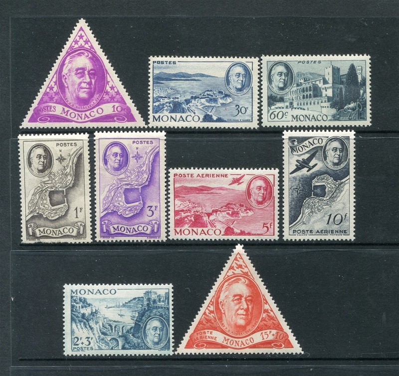 Monaco #198-CB6 FDR Roosevelt Set (Mint Never Hinged) NICE cv$12.00