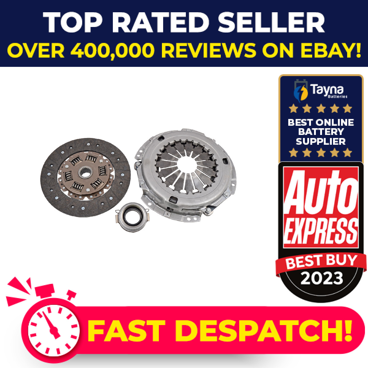 Clutch Kit 3pc (Cover+Plate+Releaser) ADT330122 Blue Print 3121020332 Quality