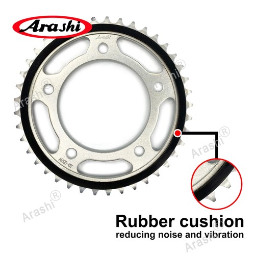 Piñón trasero 43T acolchado de goma para Suzuki GSF1250S/SA Bandit 1250 2007-2016 - Imagen 6 de 6