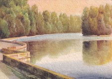 CARTOLINA MILITARE ,REGIA ACCADEMIA AEREONAUTICA CASERTA - ILL. RICCOBALDI 1939