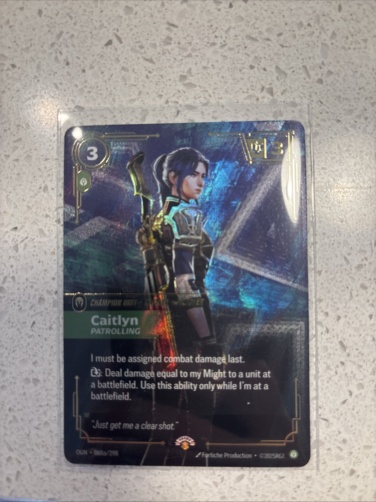 Caitlyn Patrolling Arcane Promo Riftbound League of Legends