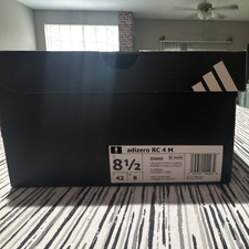 adidas Adizero RC 4 Men  s Black/White/Solar Green Low Top Mesh Running GX6660