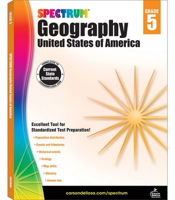 Spectrum Grade 5 United States of America Geography Workbook, American Histo...