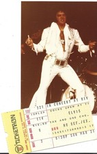 RARE ELVIS ORIGINAL CONCERT TICKET STUB  PHOTO CINCINNATI 3/21/76 LOT