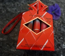 MAC mini lustreglass lipstick trio wildest gleams new in bo