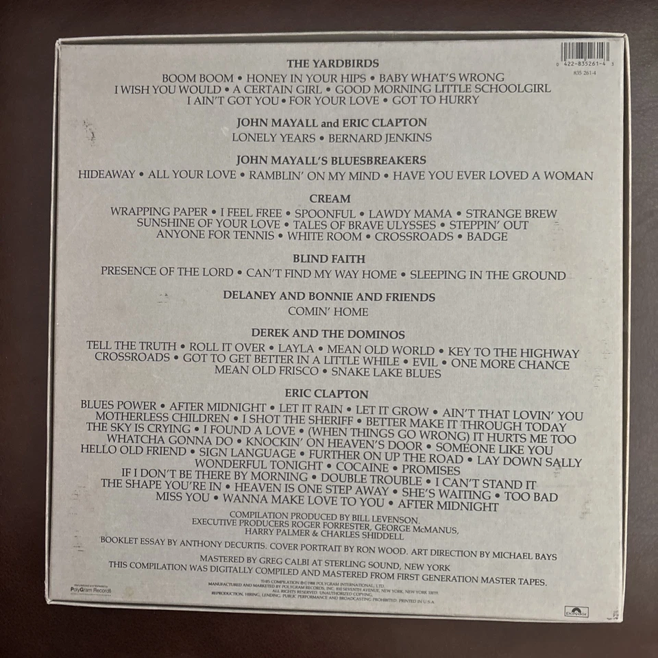 Vintage (1988) Box Set Chrome Edition Eric Clapton Crossroads 4 Cassettes w/book - Imagem 2 de 4