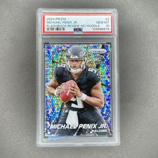 2024 Prizm Michael Penix Jr. Flashback RC - No Huddle Disco  #2 PSA 10 - Low POP