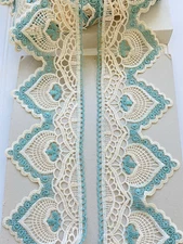 Hearted Embroidery Eyelet Fringe Trim for DIY Sewing/Upholstery/Crafts/4" Wide